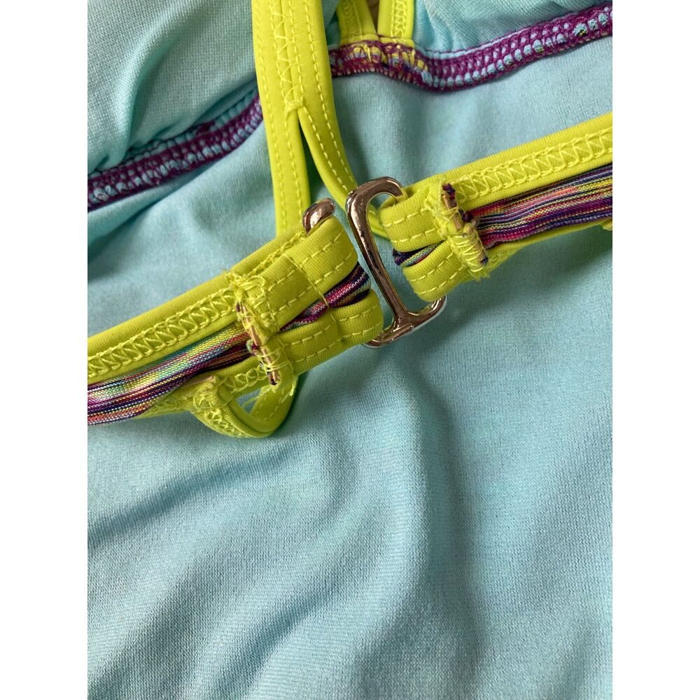 Athleta USA Made 2013 Line Space Dye Kata One Piece Back Cut Out T Back Strap S - Picture 12 of 14